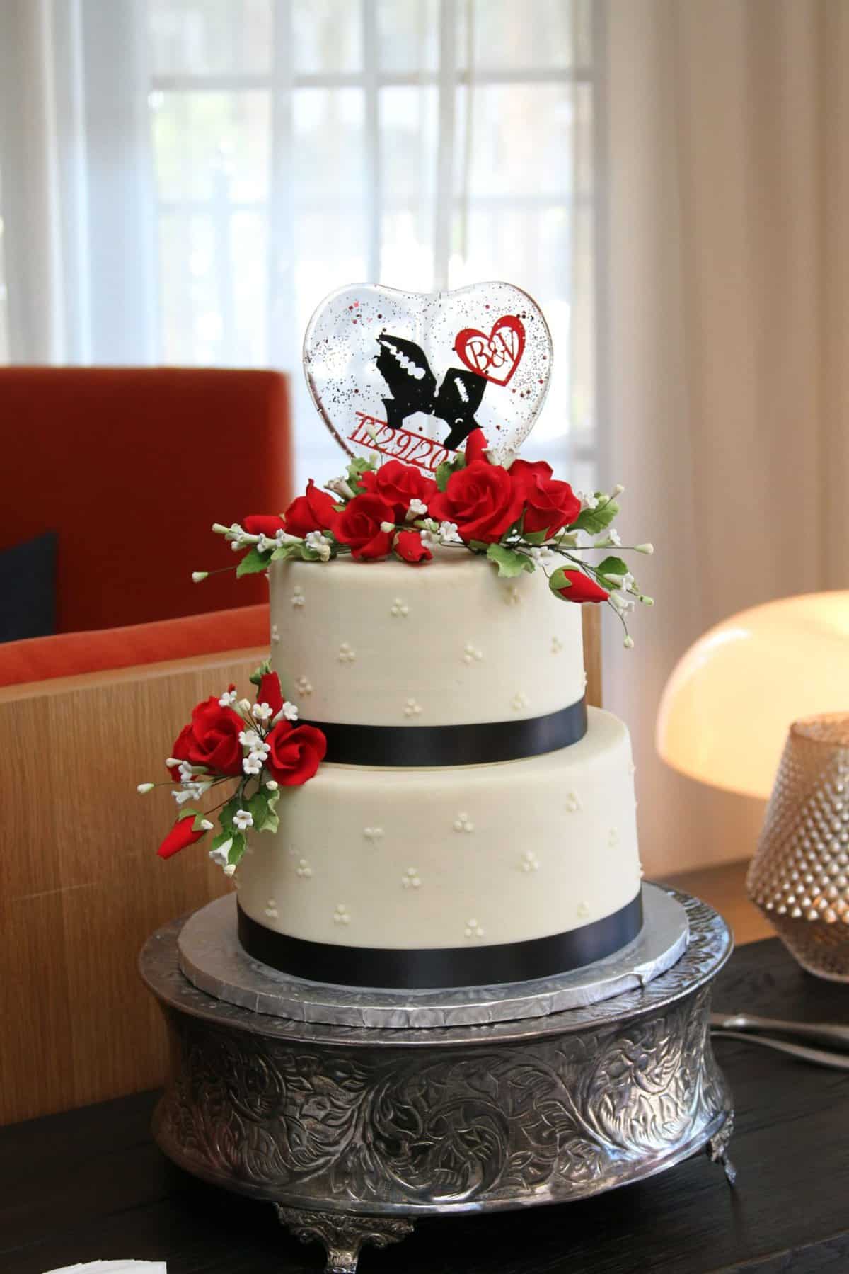 Gothic Wedding Theme - Just Marry Weddings - Ginger Midgett Photography - Wedding Cake