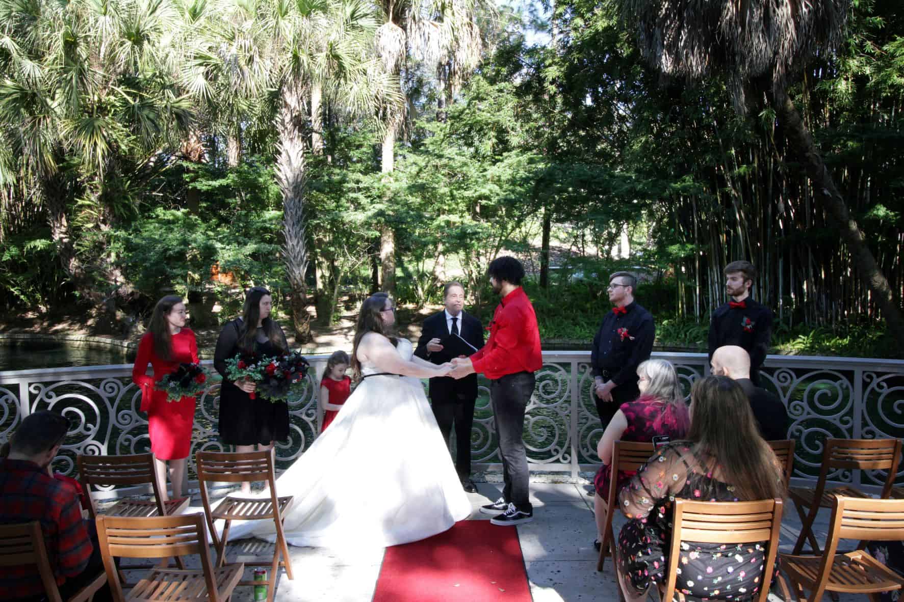 Gothic Wedding Theme - Just Marry Weddings - Ginger Midgett Photography - Ceremony