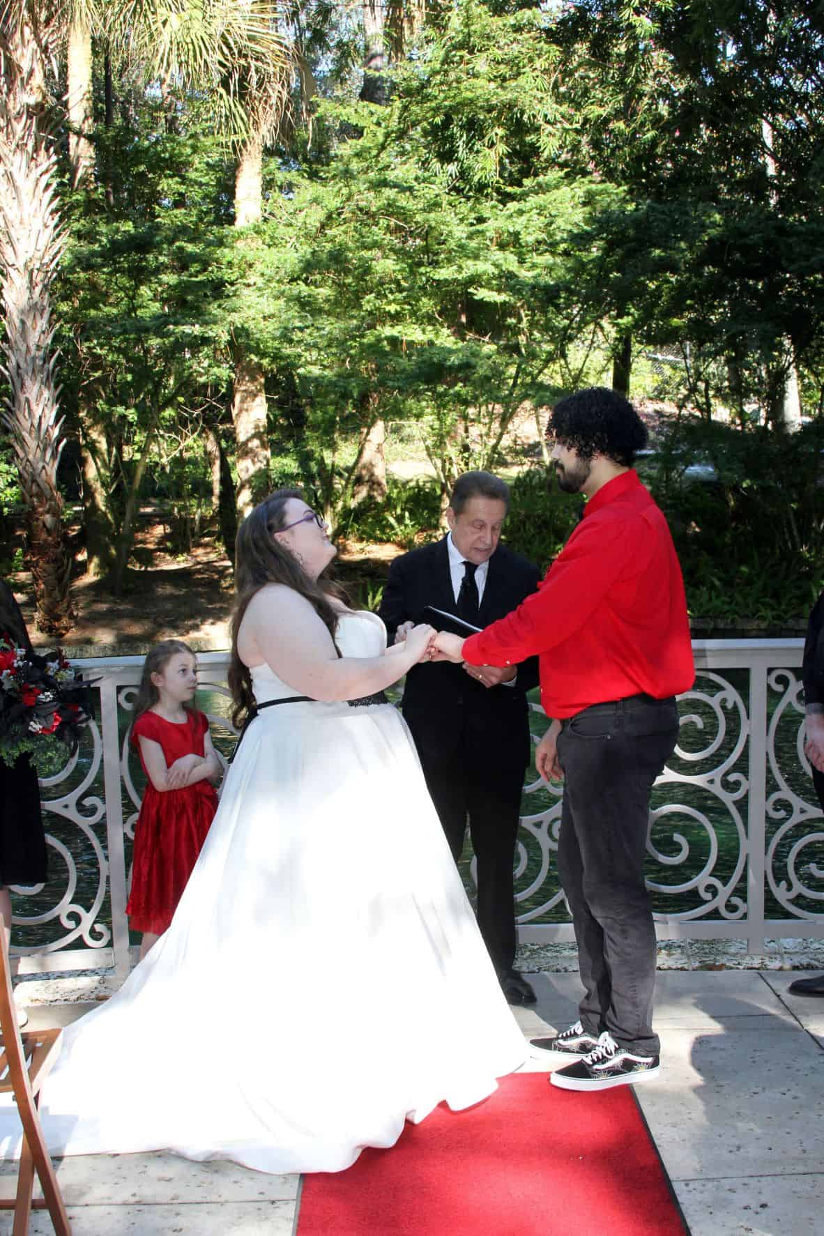 Gothic Wedding Theme - Just Marry Weddings - Ginger Midgett Photography - Ceremony