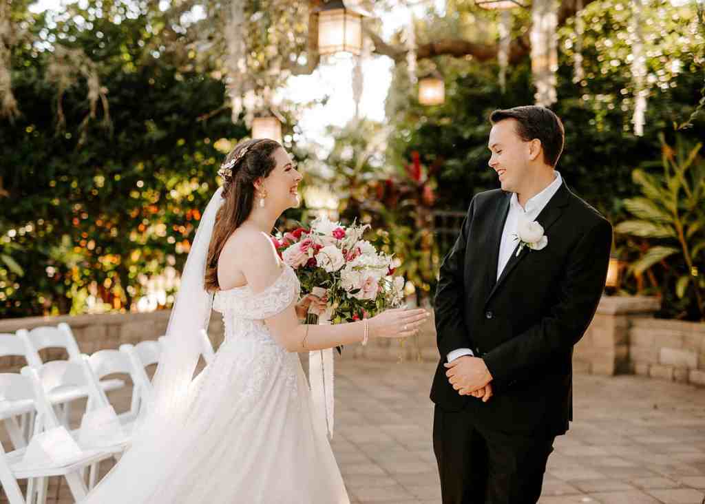 Sleeping Beauty Wedding - Just Marry Weddings - Photos by Stephanie Velez - First Look
