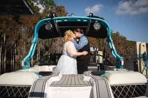 Lakeside Wedding - Just Marry Weddings - Nova Imagery - Portraits - Speed Boat