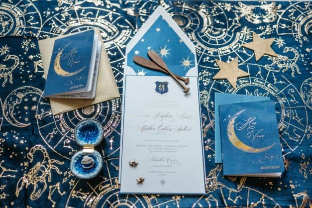 Astrology Wedding - Just Marry Weddings - That First Moment - Stationery Flat Lay
