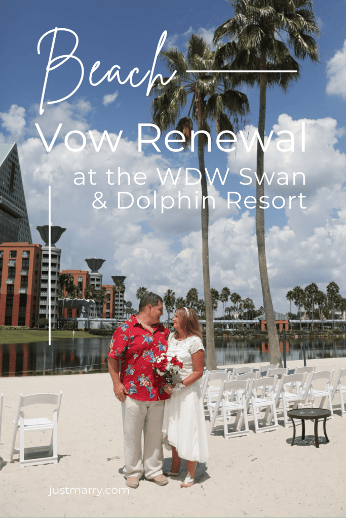 Beach Vow Renewal - Just Marry Weddings - Chapman Photography - Pinterest Graphic