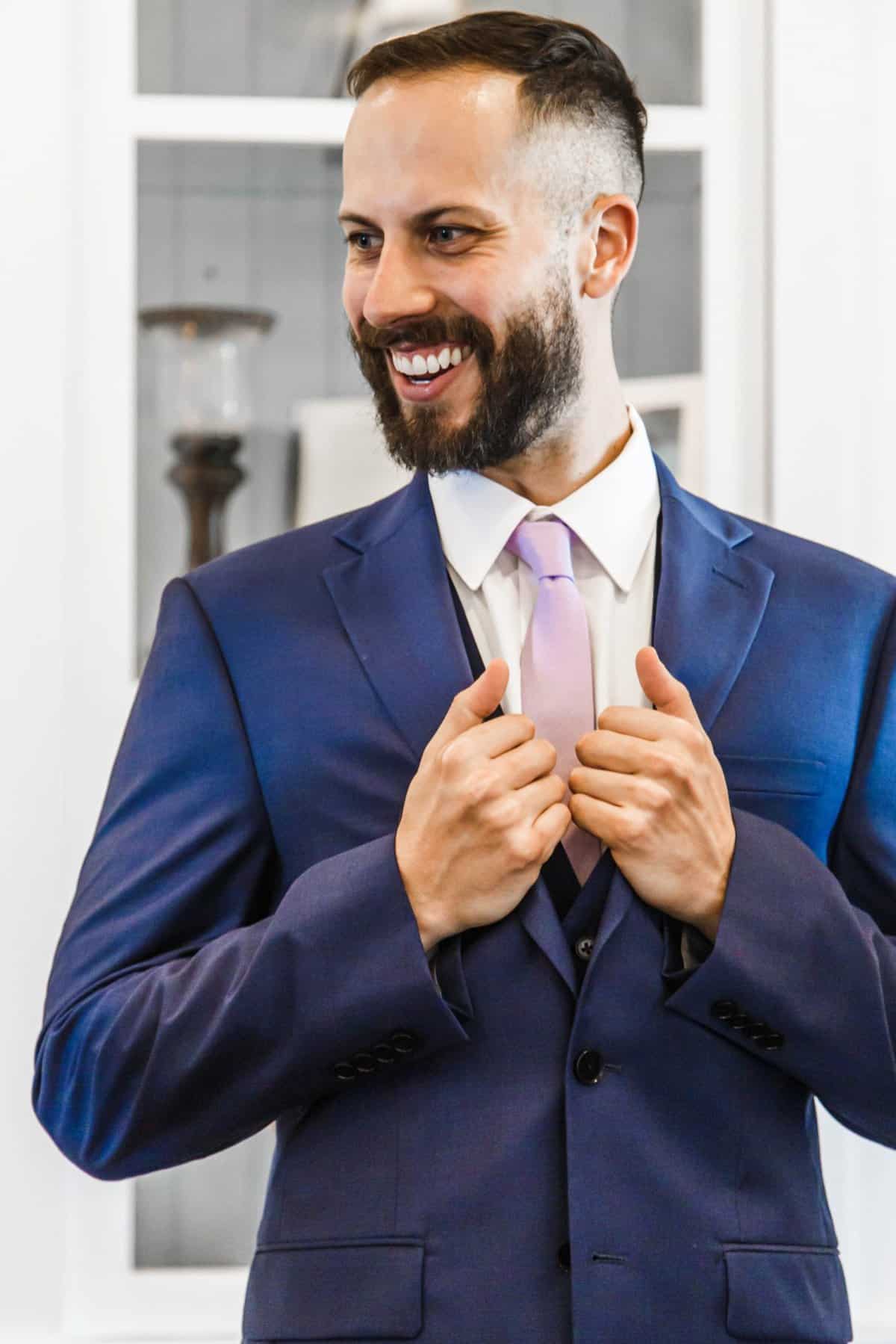 Golf Club Wedding - Just Marry Weddings - Sarah Dey Photography - Groom Portraits