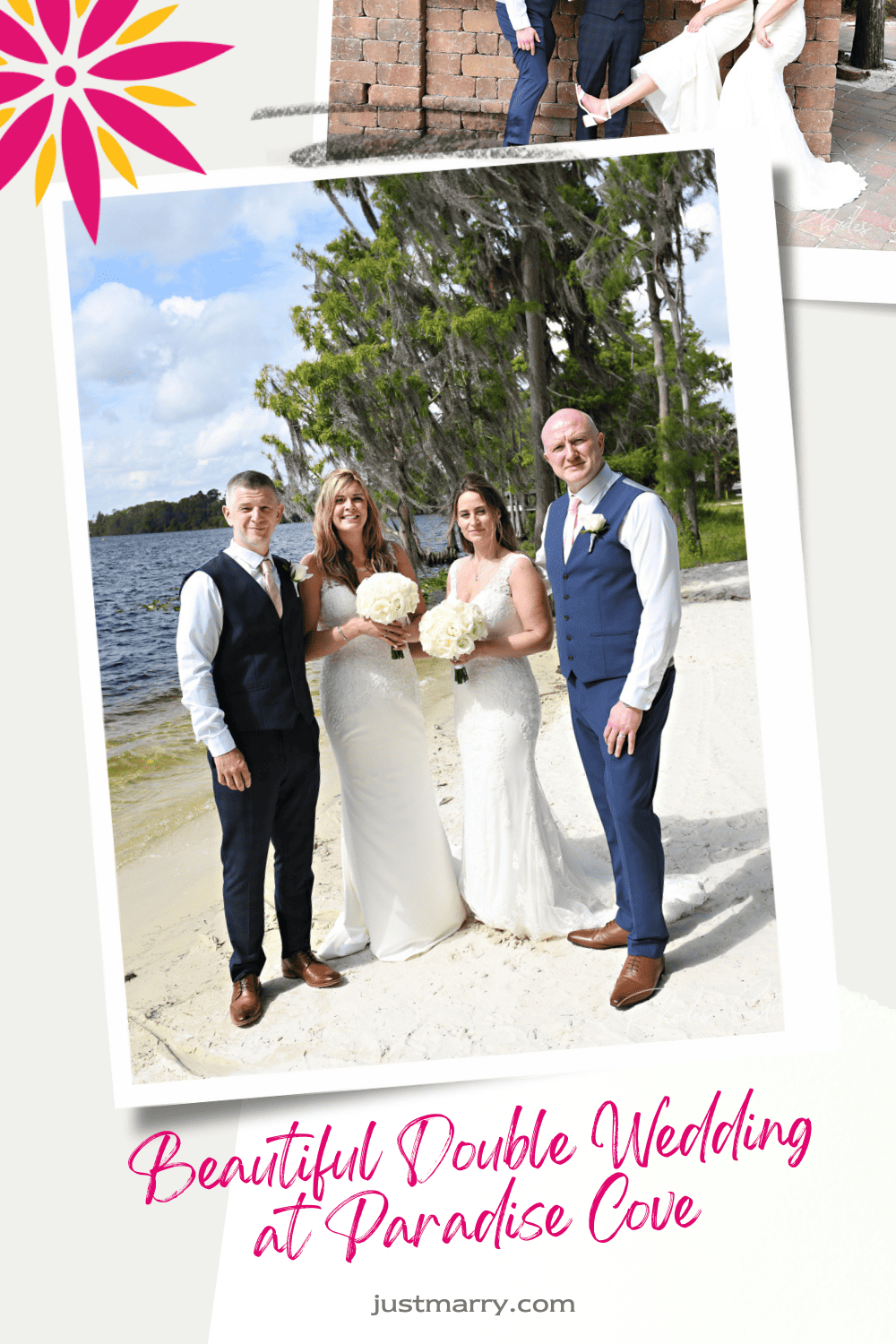 Double Wedding Pinterest Graphic - Just Marry Weddings