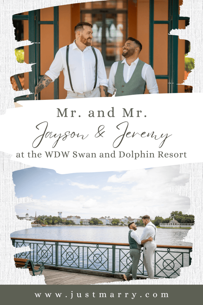 Mr and Mr - Just Marry Weddings - PB&J Studios - Pinterest Pin