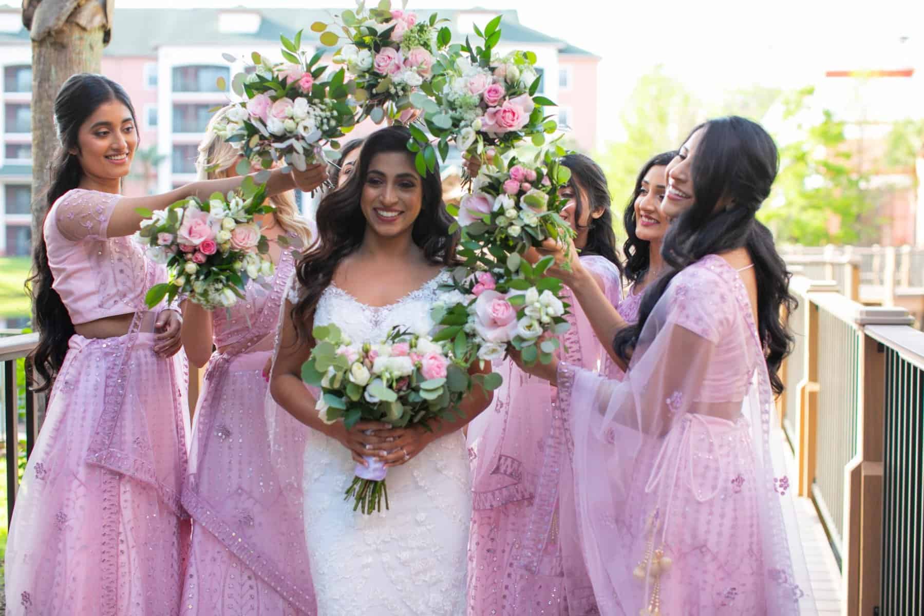 Multicultural Wedding - Just Marry Weddings - Castaldo Studio - Bride and Bridesmaids