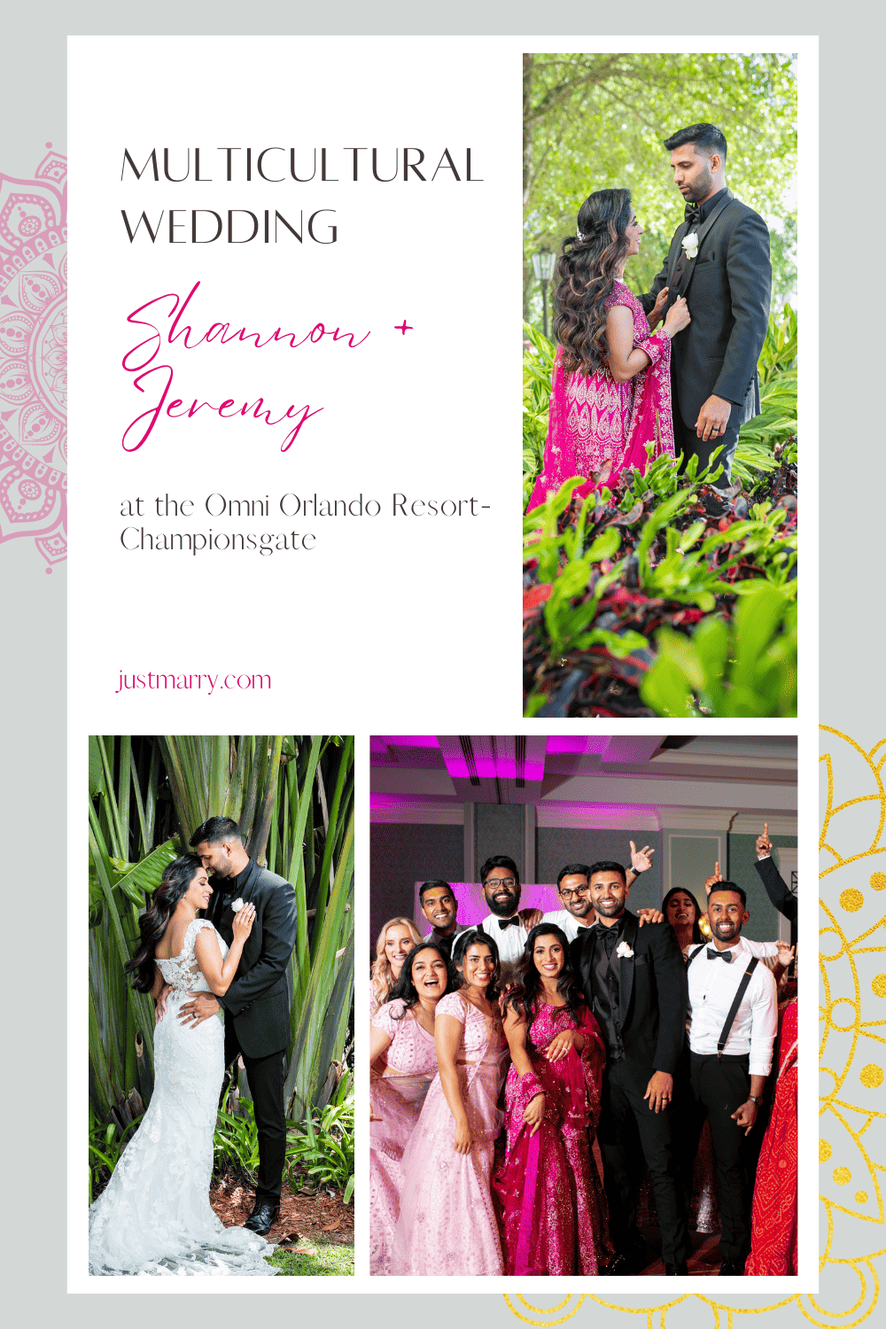 Multicultural Wedding - Just Marry Weddings - Castaldo Studio - Pinterest Pin