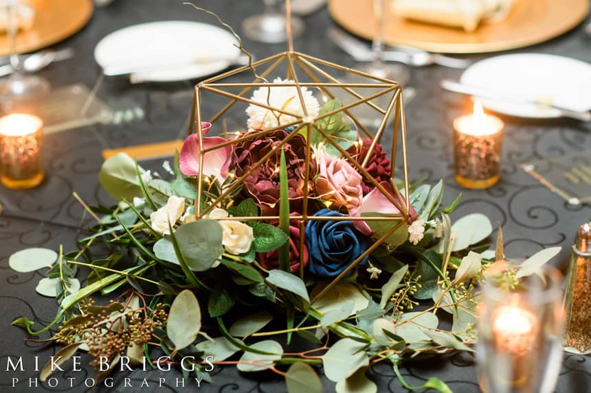 Art Deco Wedding - Just Marry Weddings - Mike Briggs Photography - Details - Centerpieces
