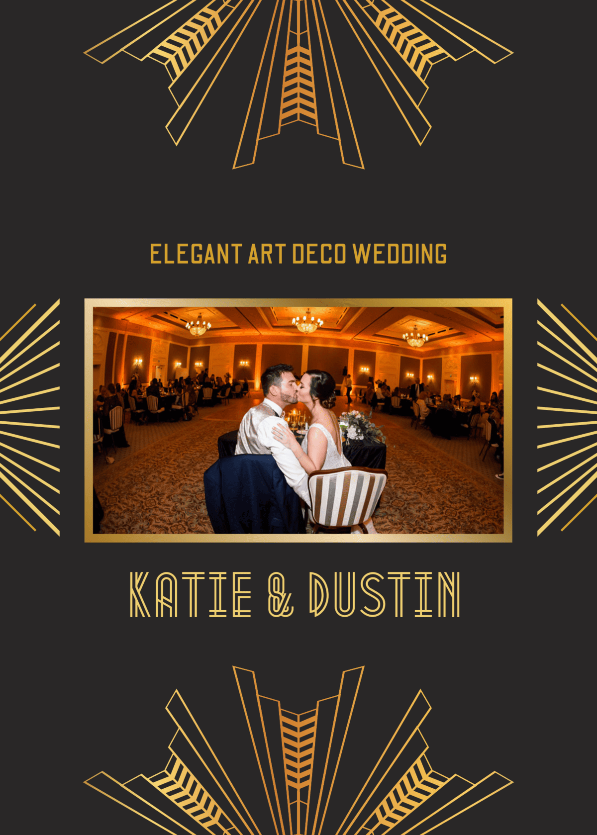 Art Deco Wedding - Just Marry Weddings - Mike Briggs Photography - Pinterest Pin