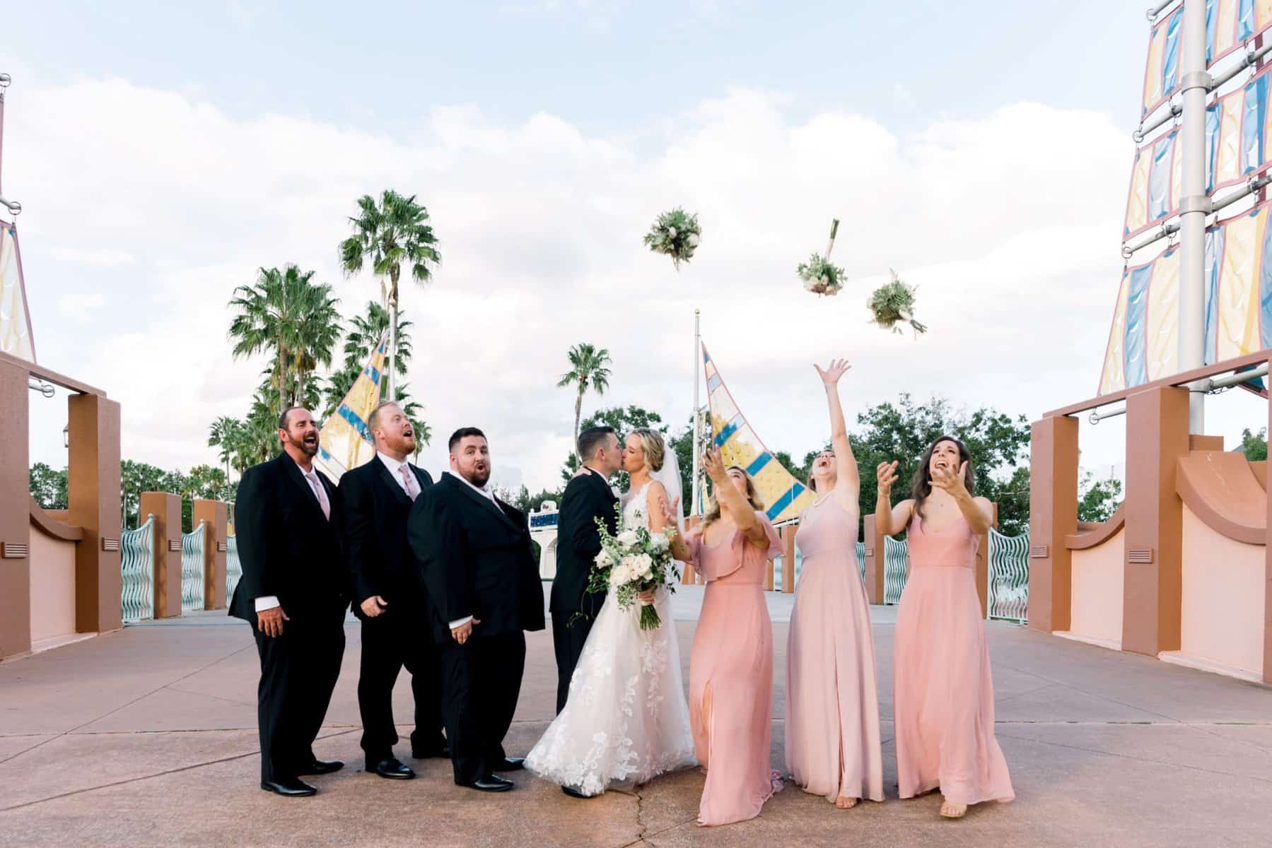 Blush and Gold Wedding - Just Marry Weddings - Cona Studios - Wedding Party