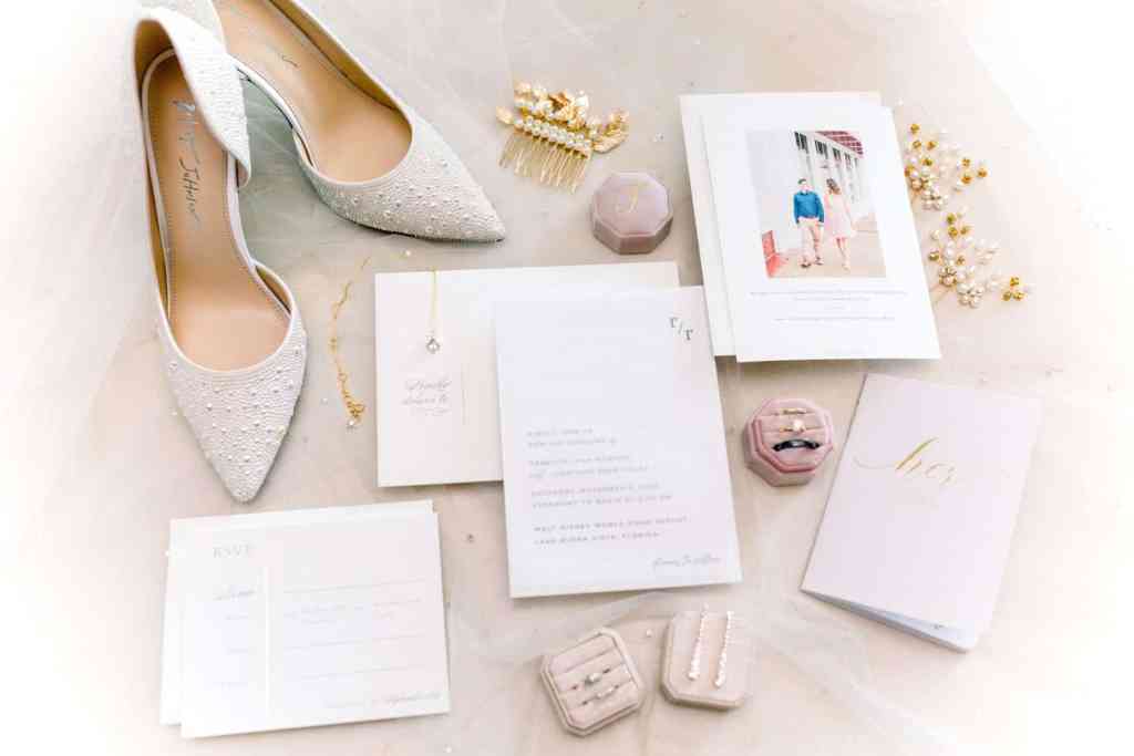 Blush and Gold Wedding - Just Marry Weddings - Cona Studios - Details - Flat Lay