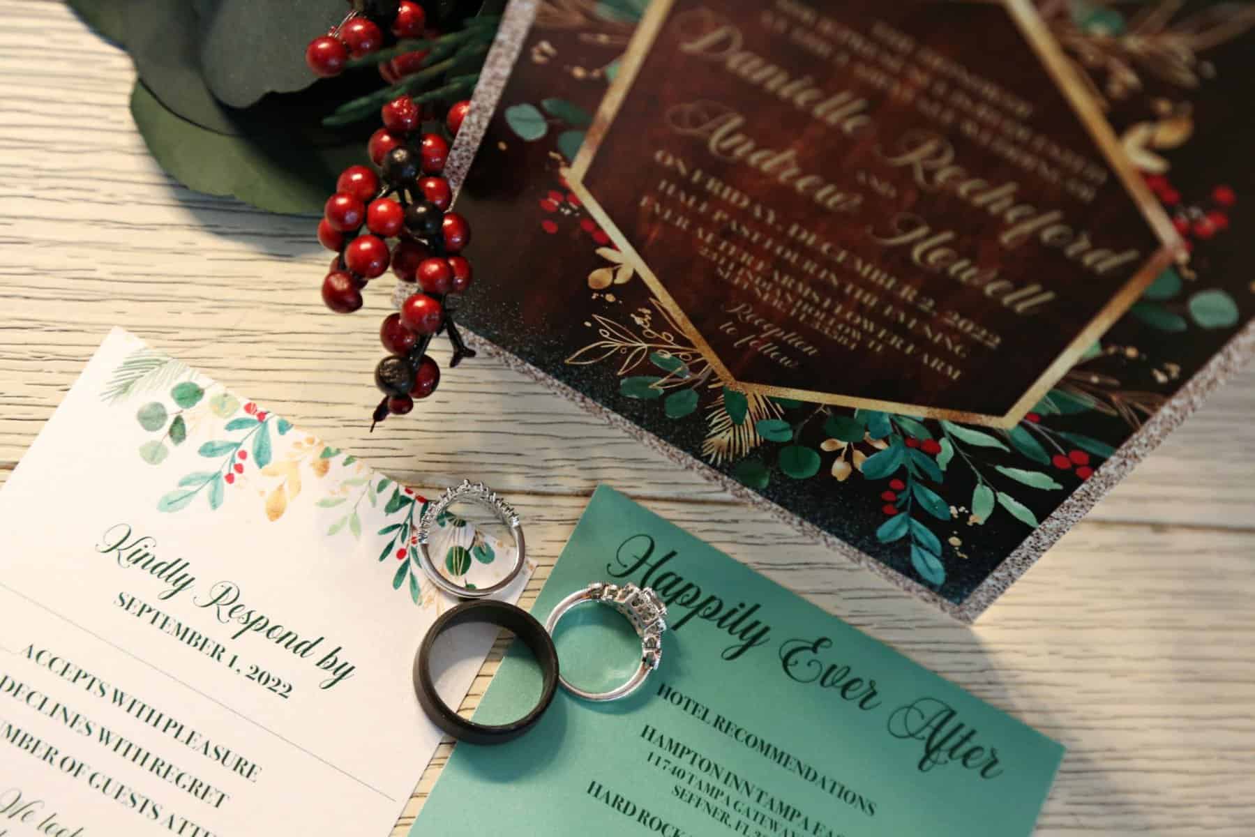 Christmas Wedding Theme - Just Marry Weddings - Regina Hyman Photography - Details