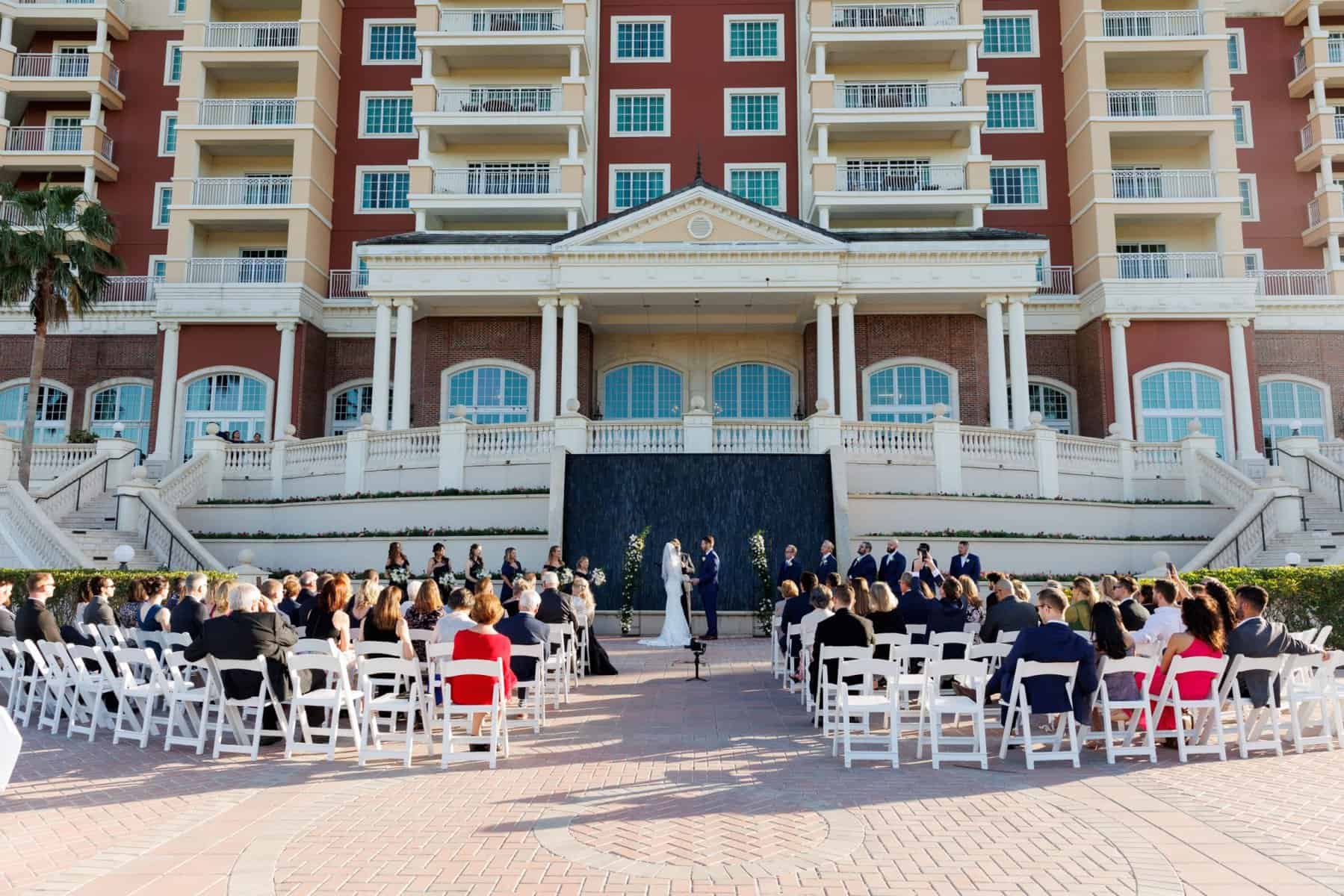 Grande Falls wedding ceremony at Reunion Resort