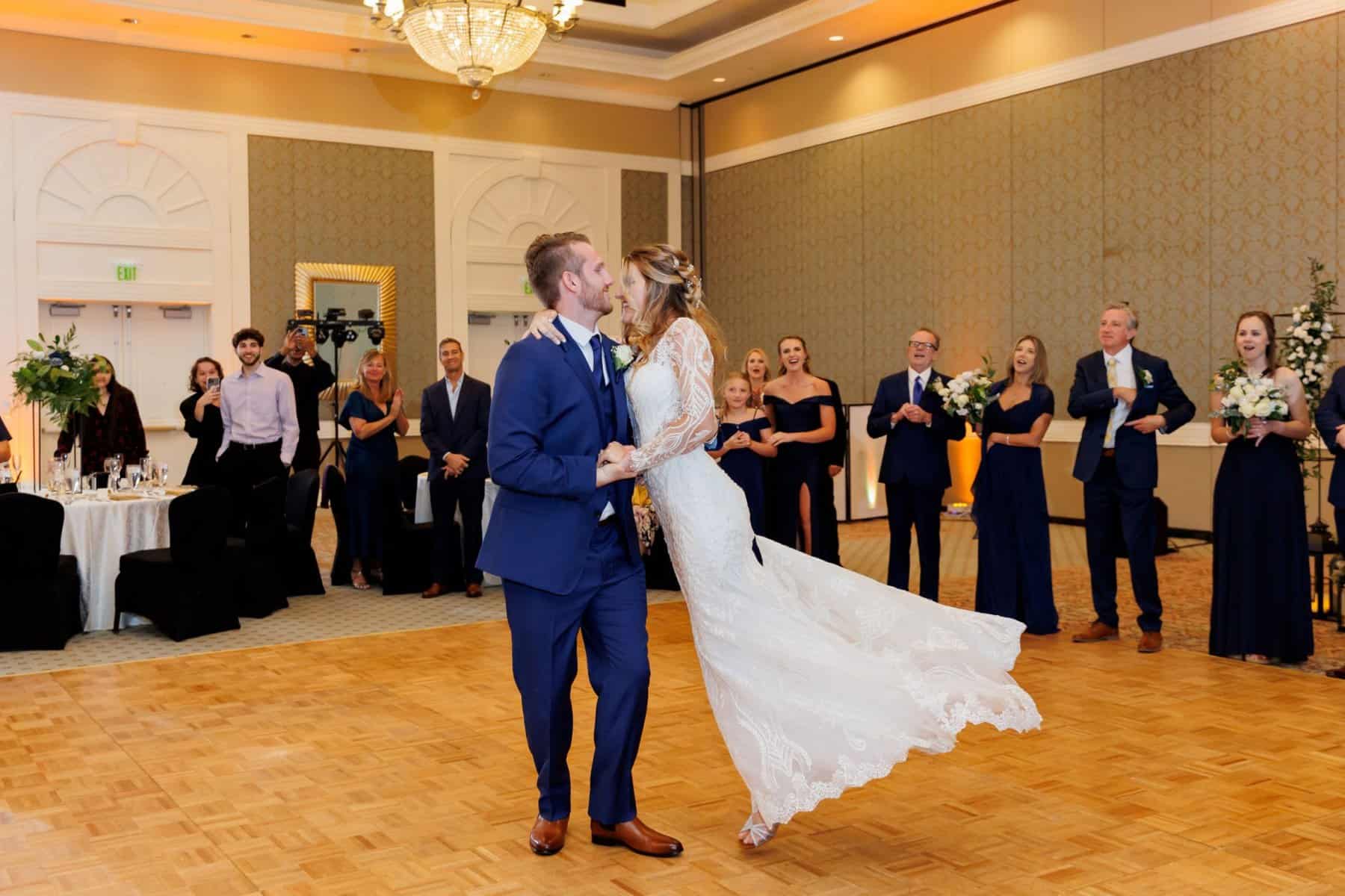 Bride and groom's first dance