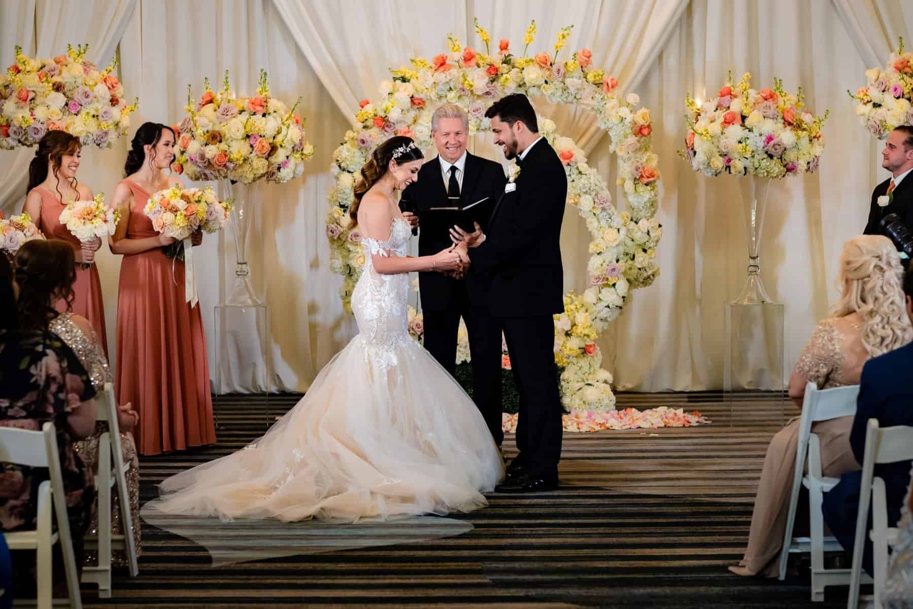 Indoor wedding ceremony