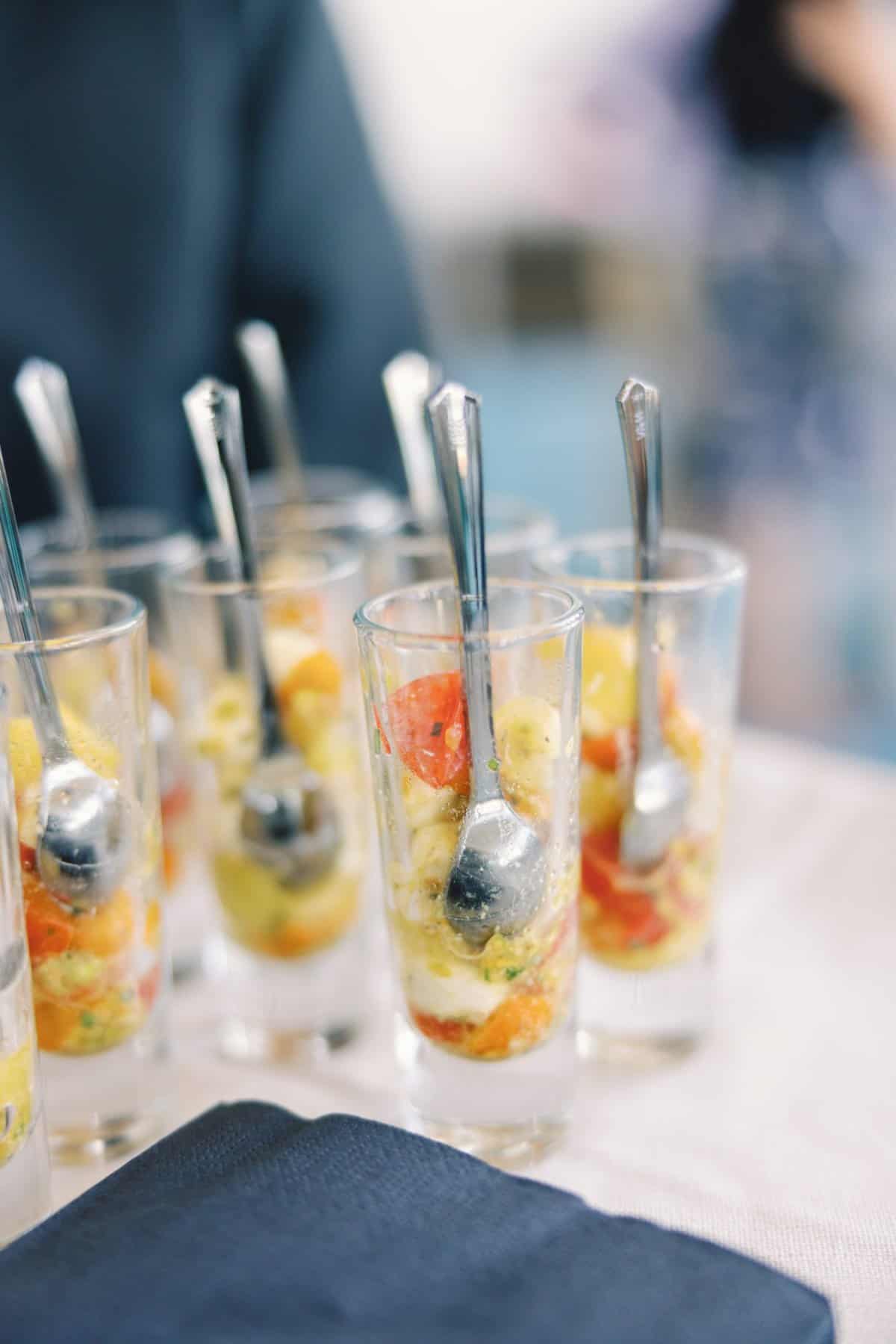 Wedding reception food - WDW Swan Reserve
