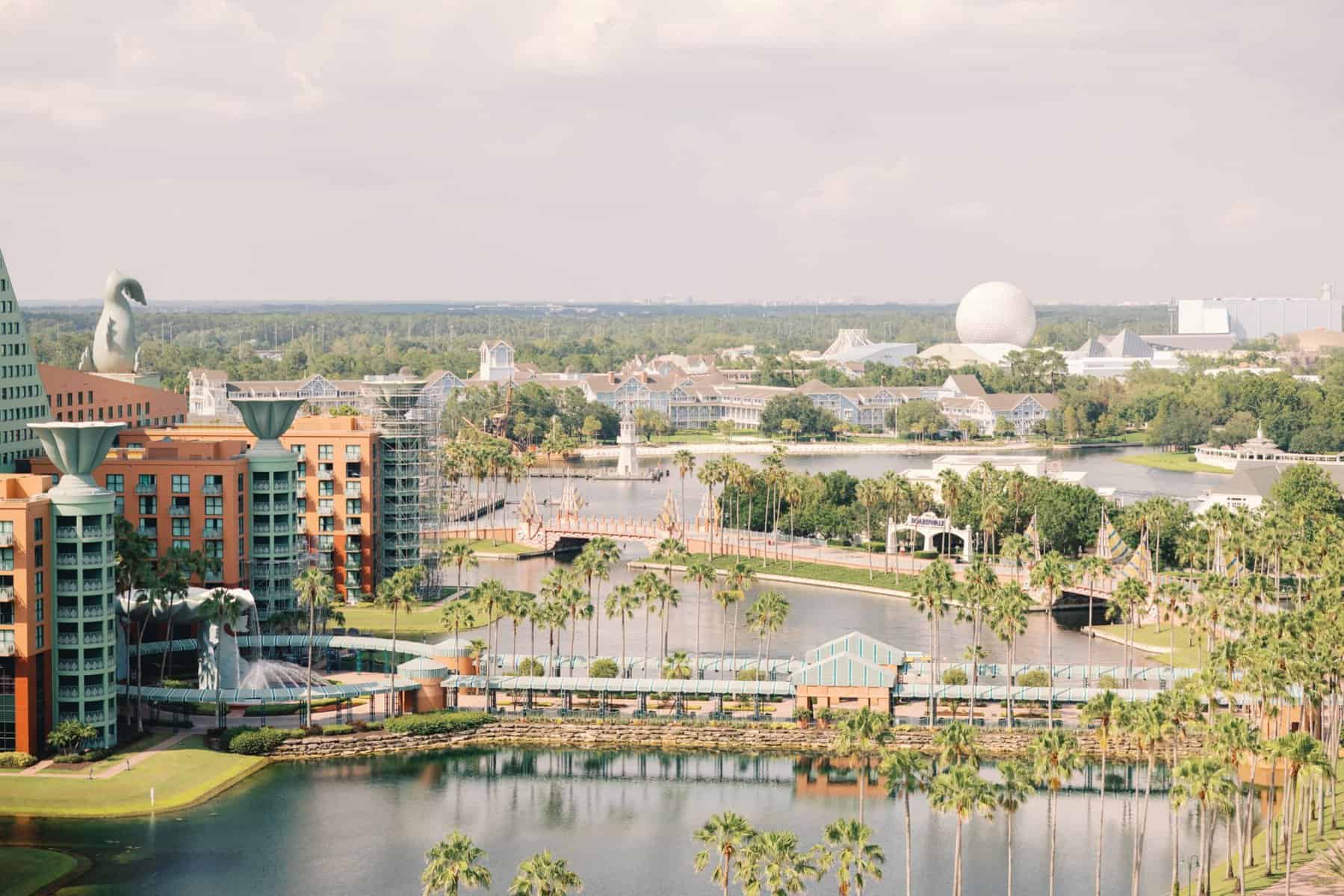 View from the WDW Swan Reserve's Vue Terrace
