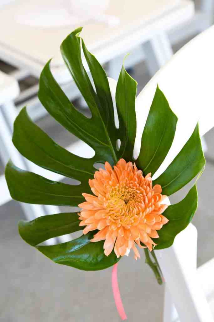 Tropical wedding details