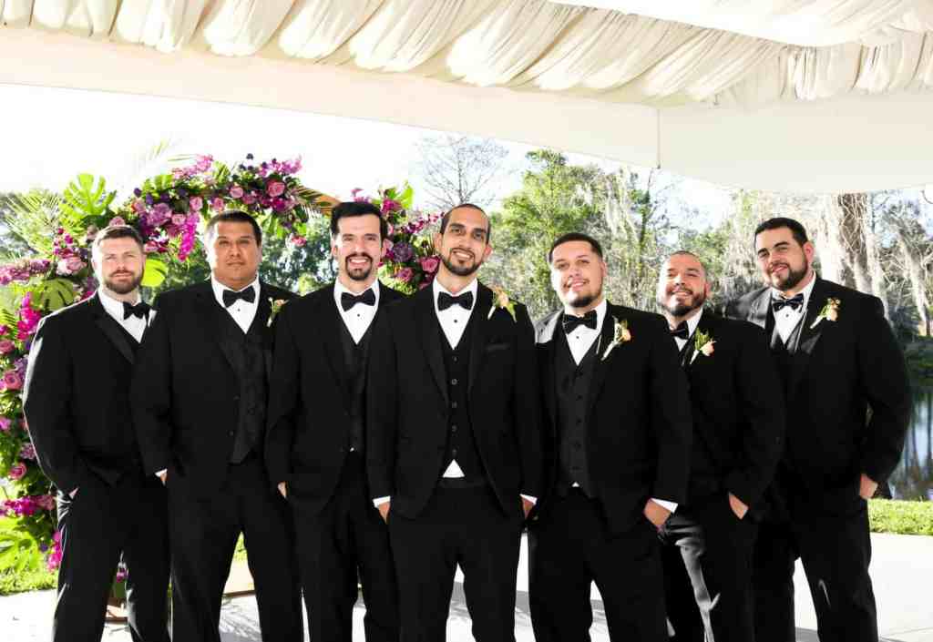 Groom and his groomsmen