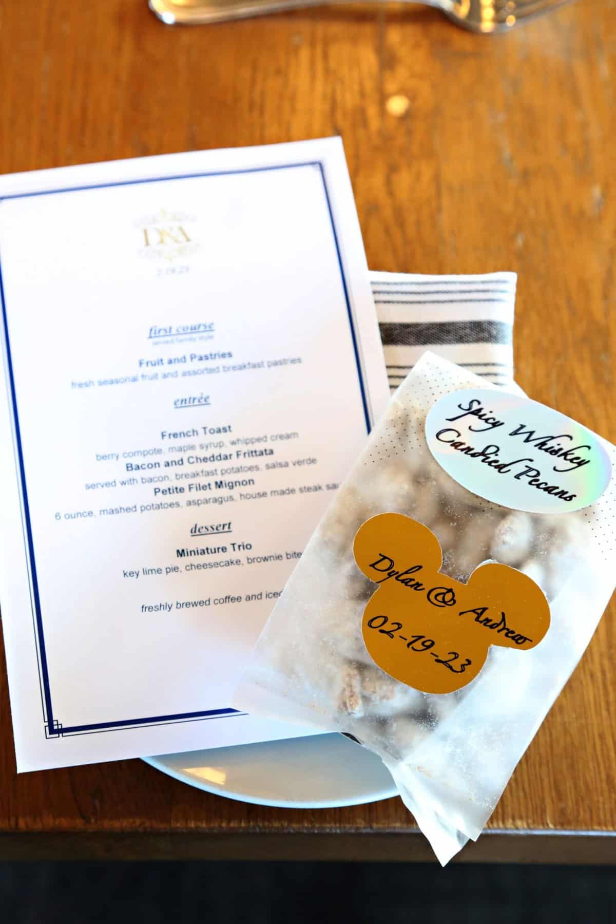 Disney destination wedding favors