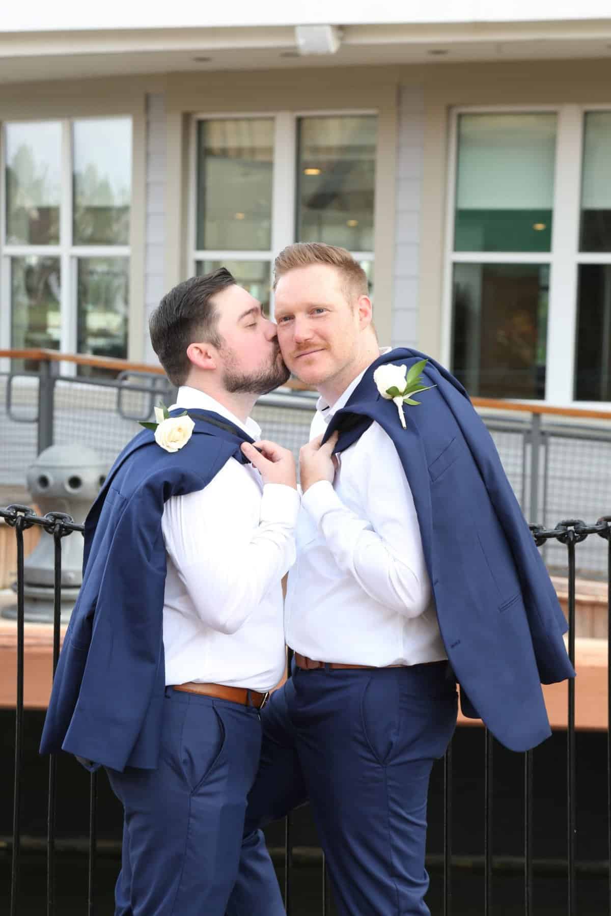 Groom portraits at Paddlefish Disney Springs