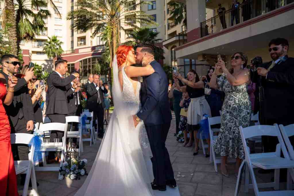 Wedding ceremony at Wyndham Grand Orlando Resort Bonnet Creek