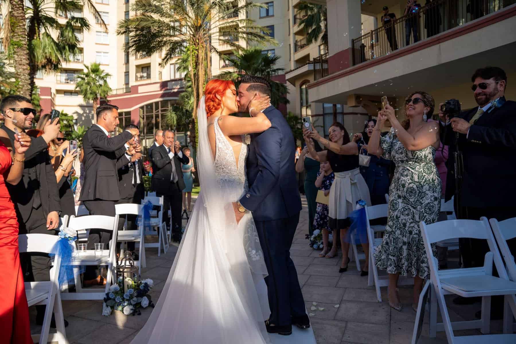 Wedding ceremony at Wyndham Grand Orlando Resort Bonnet Creek