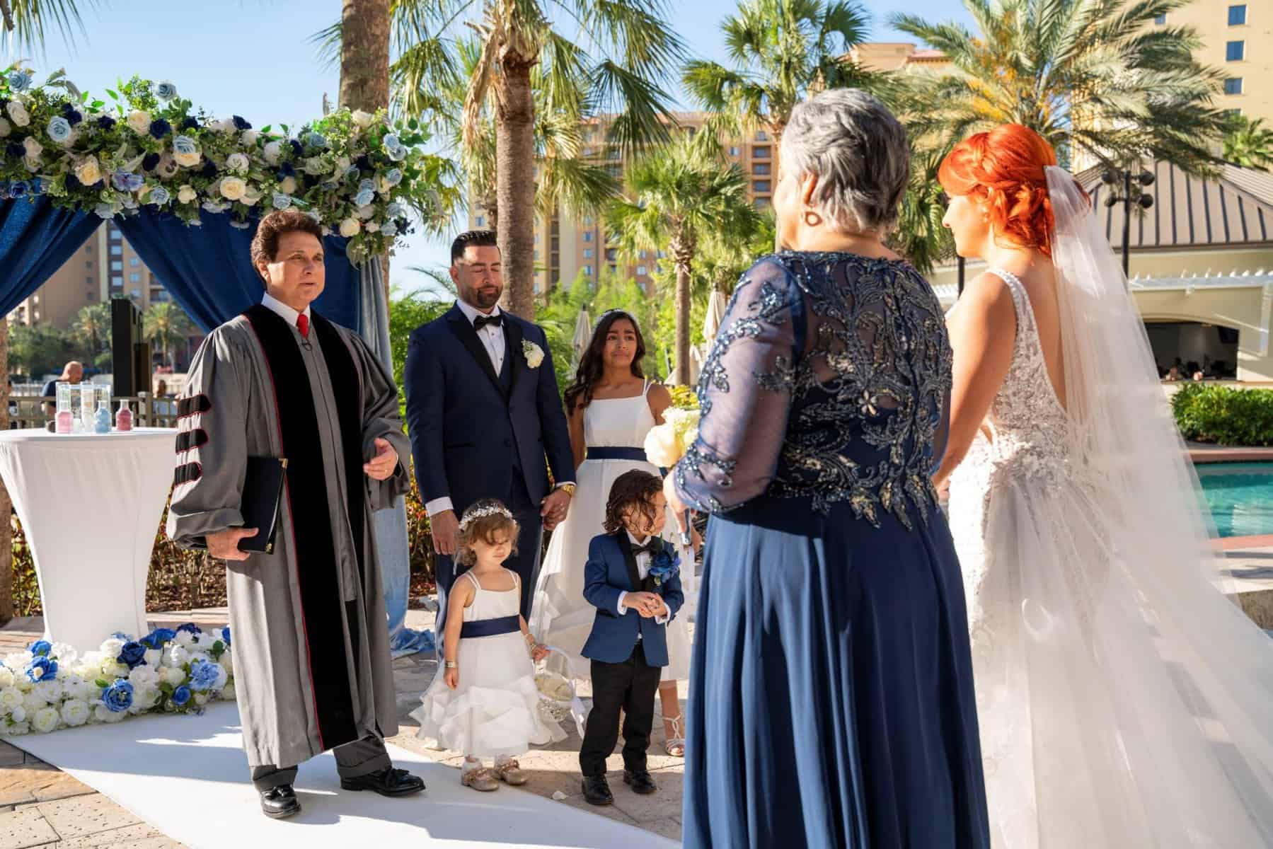 Wedding ceremony at Wyndham Grand Orlando Resort Bonnet Creek