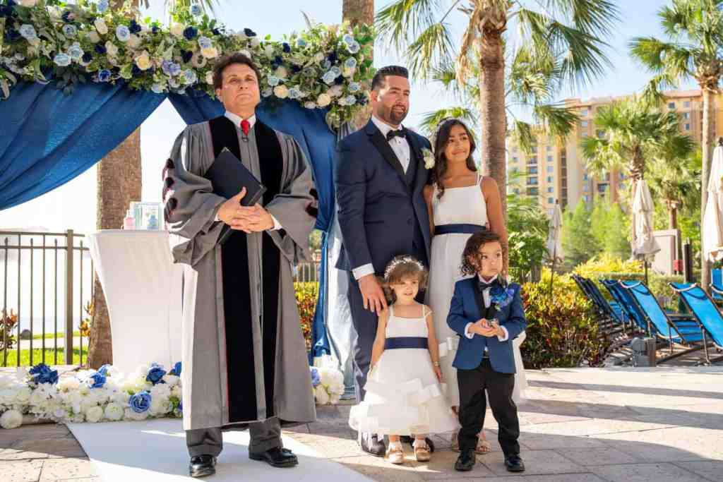 Wedding ceremony at Wyndham Grand Orlando Resort Bonnet Creek
