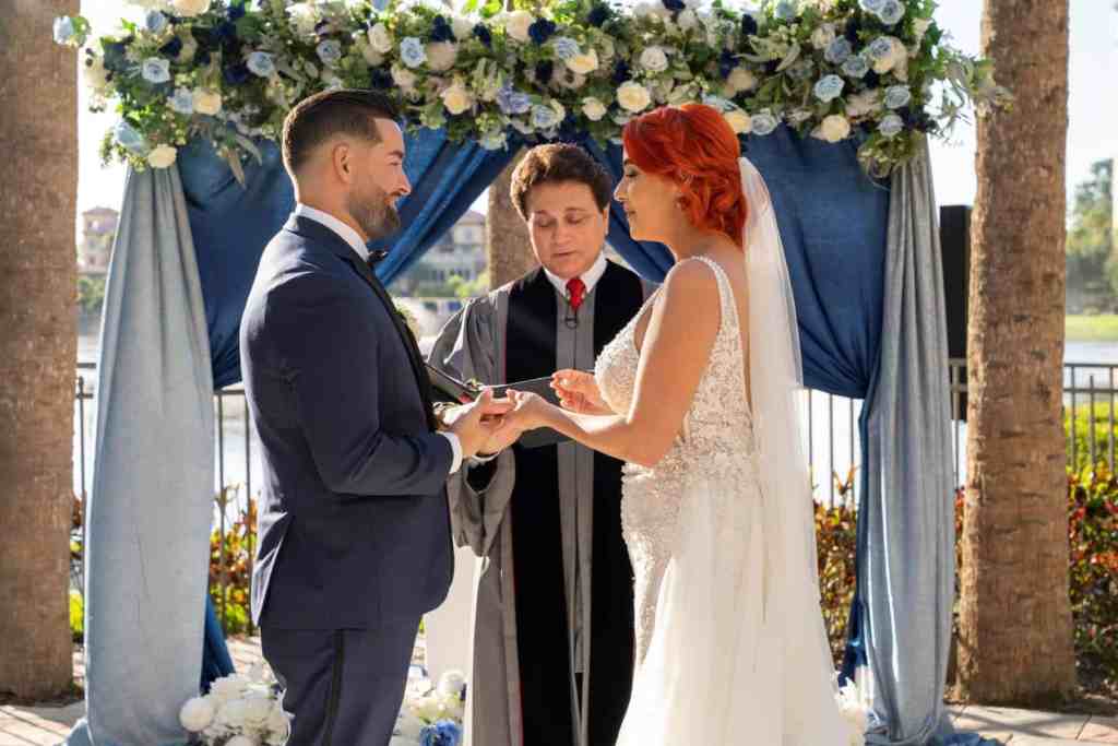 Wedding ceremony at Wyndham Grand Orlando Resort Bonnet Creek