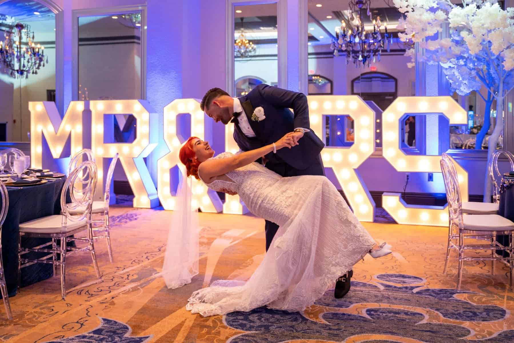 Wedding portraits at Wyndham Grand Orlando Resort Bonnet Creek