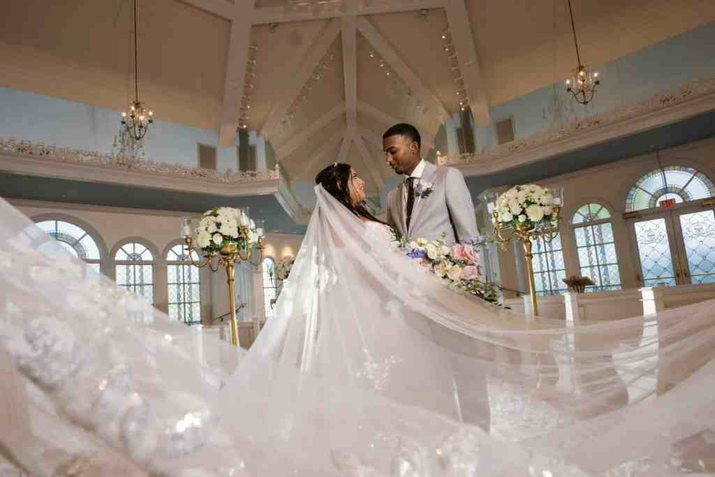 Wedding ceremony at Disney's Wedding Pavilion at the Grand Floridian Resort