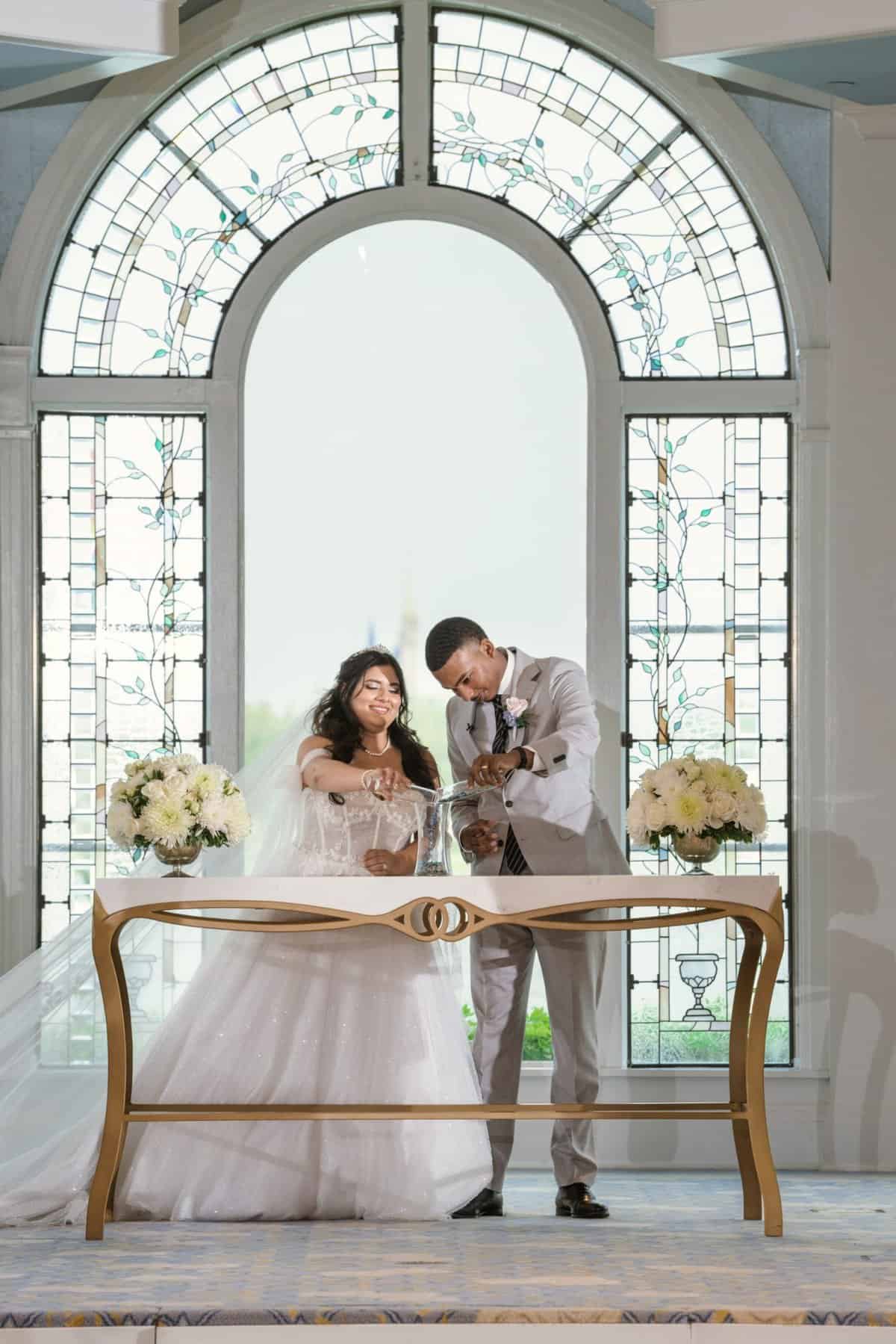 Wedding ceremony at Disney's Wedding Pavilion at the Grand Floridian Resort