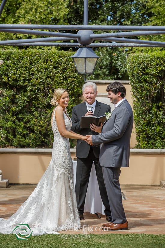 Wedding Ceremony at the Villa Piazza at the Loews Portofino Bay Hotel