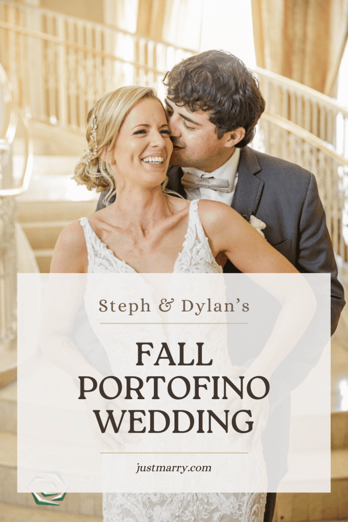 Pinterest pin for a wedding at the Loews Portofino Bay Hotel