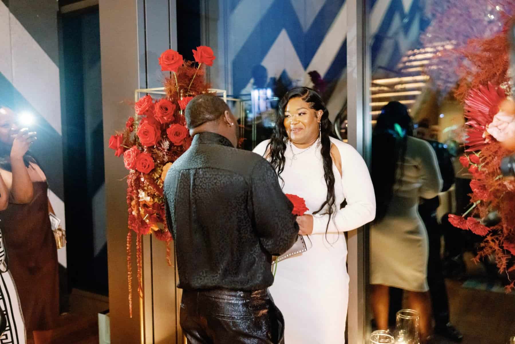 Monica and Christian's surprise proposal