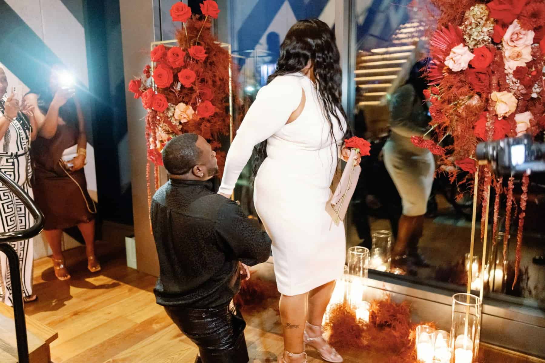 Monica and Christian's surprise proposal at Lake Nona Wave Hotel