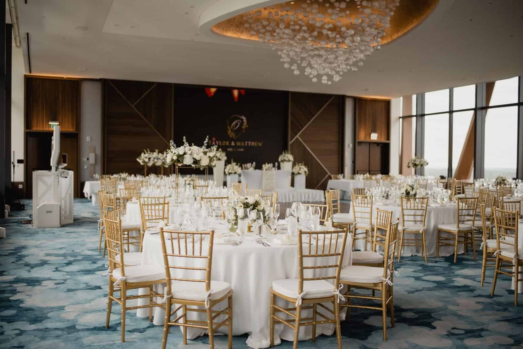 Wedding reception at the WDW Swan Reserve