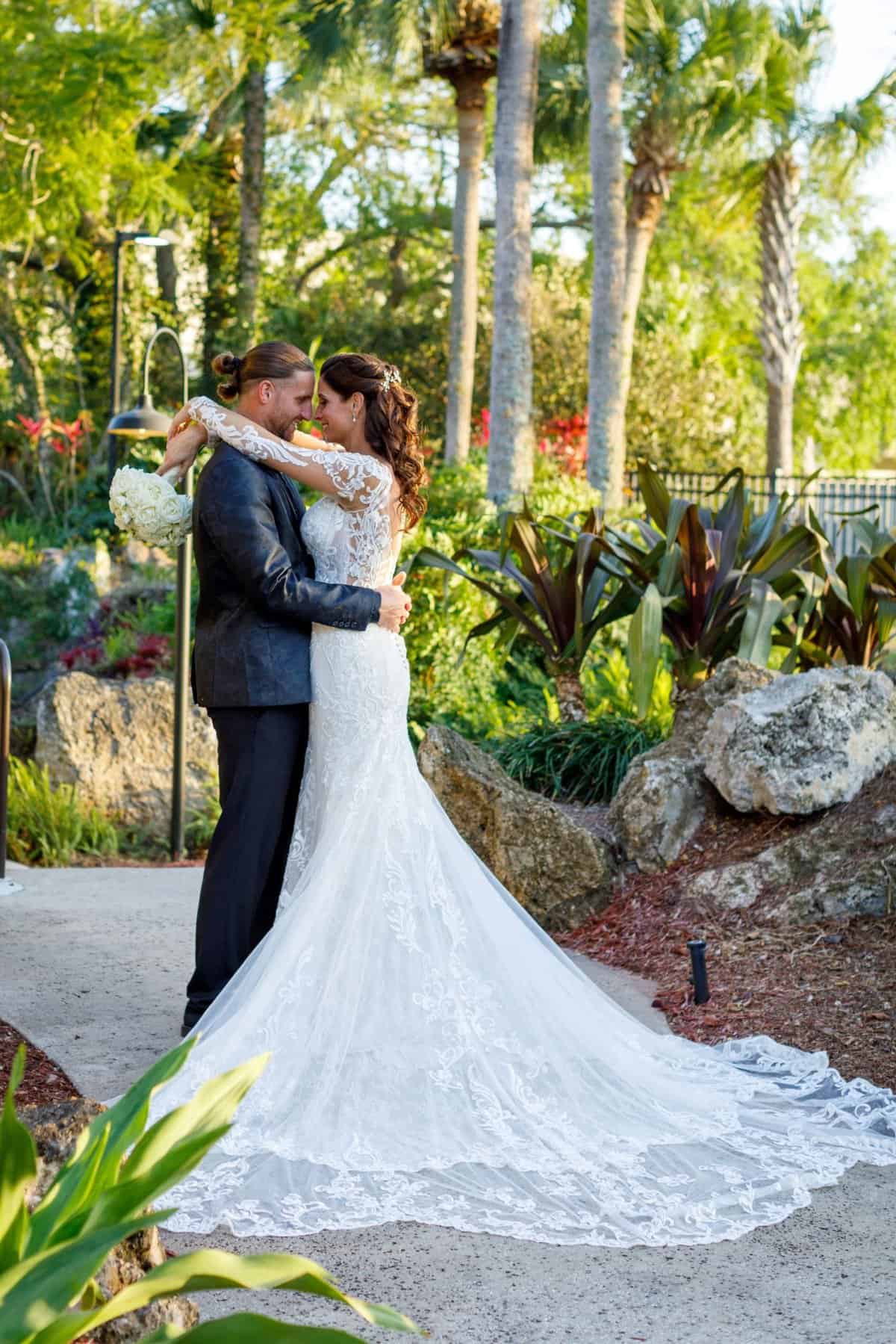 Bride and Groom portraits at the Hyatt Regency Grand Cypress