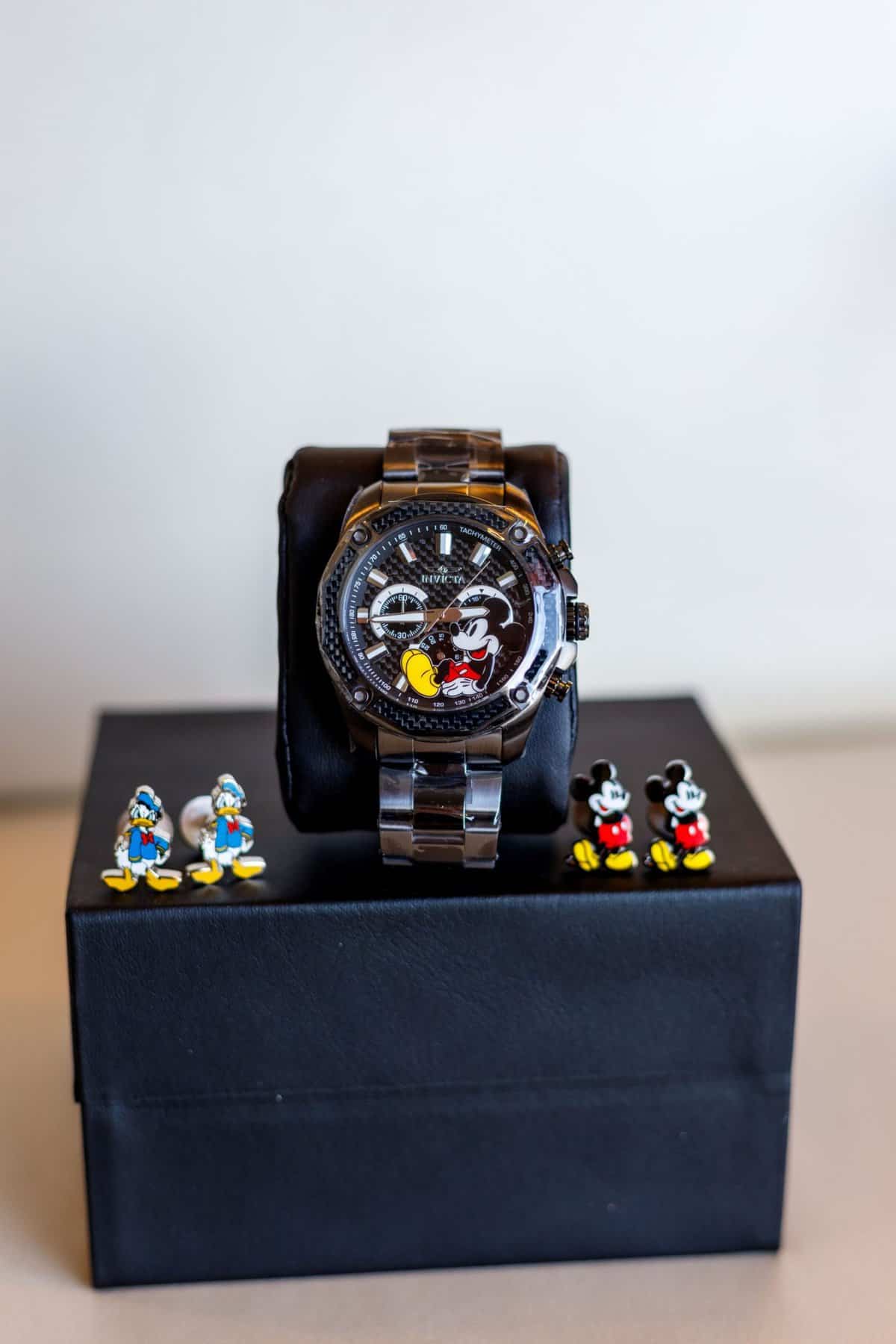Mickey Mouse watch for groom