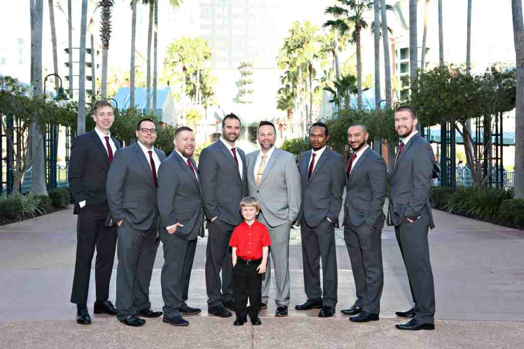 Groom and groomsmen