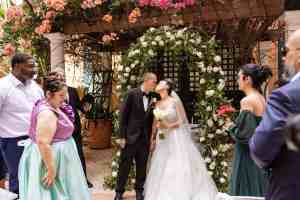 West Courtyard wedding ceremony at the WDW Swan Resort