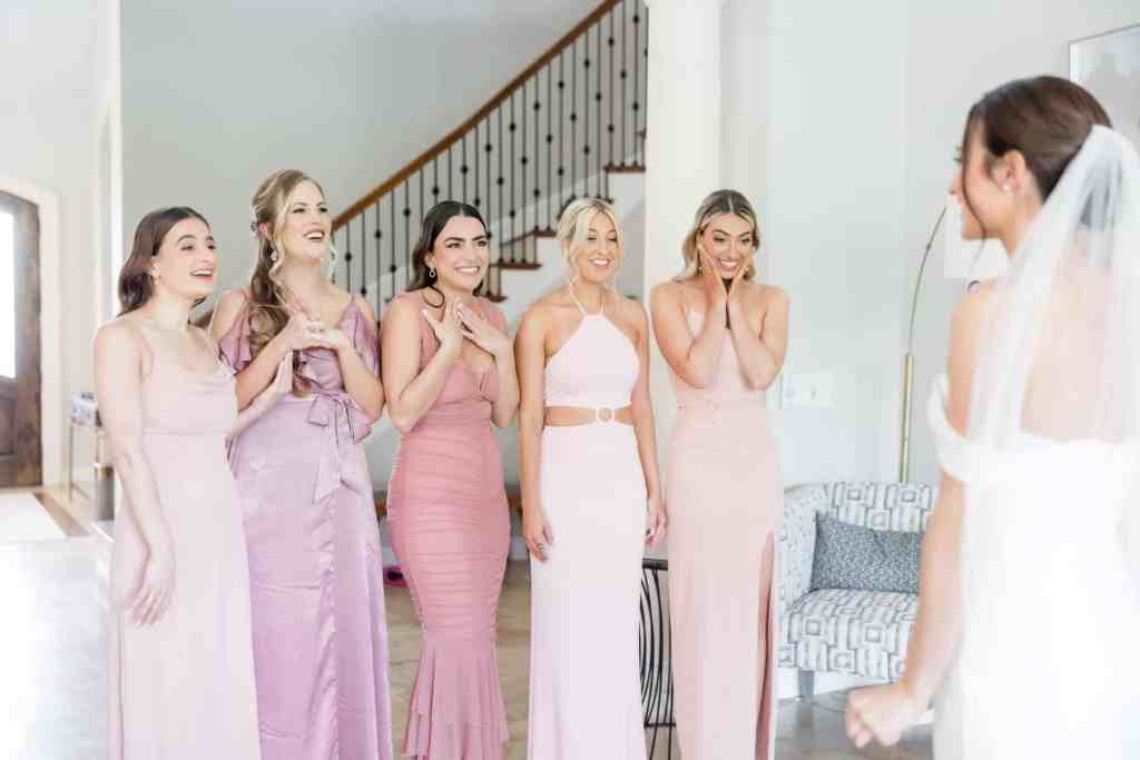 First look for bridesmaids