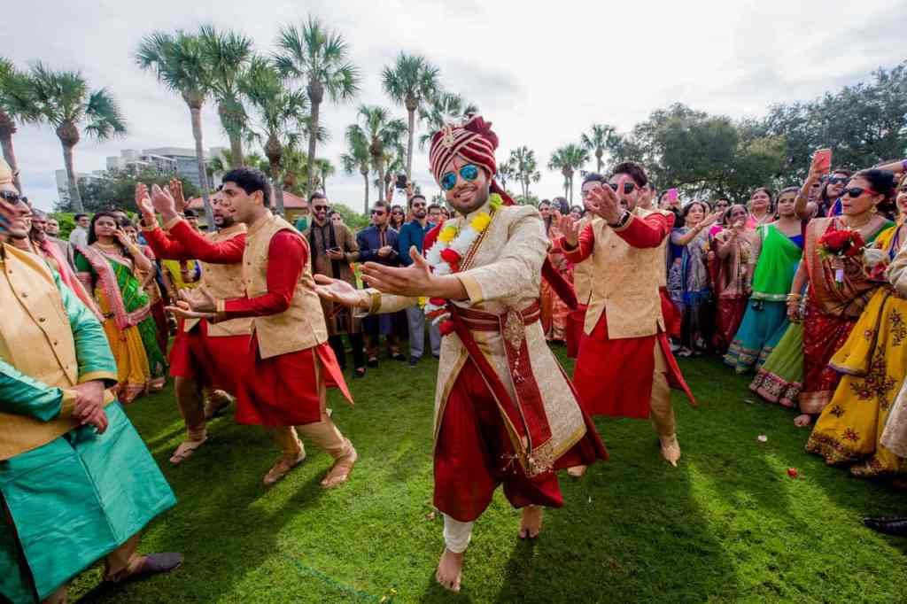 Grooms Baraat ceremony in Orlando