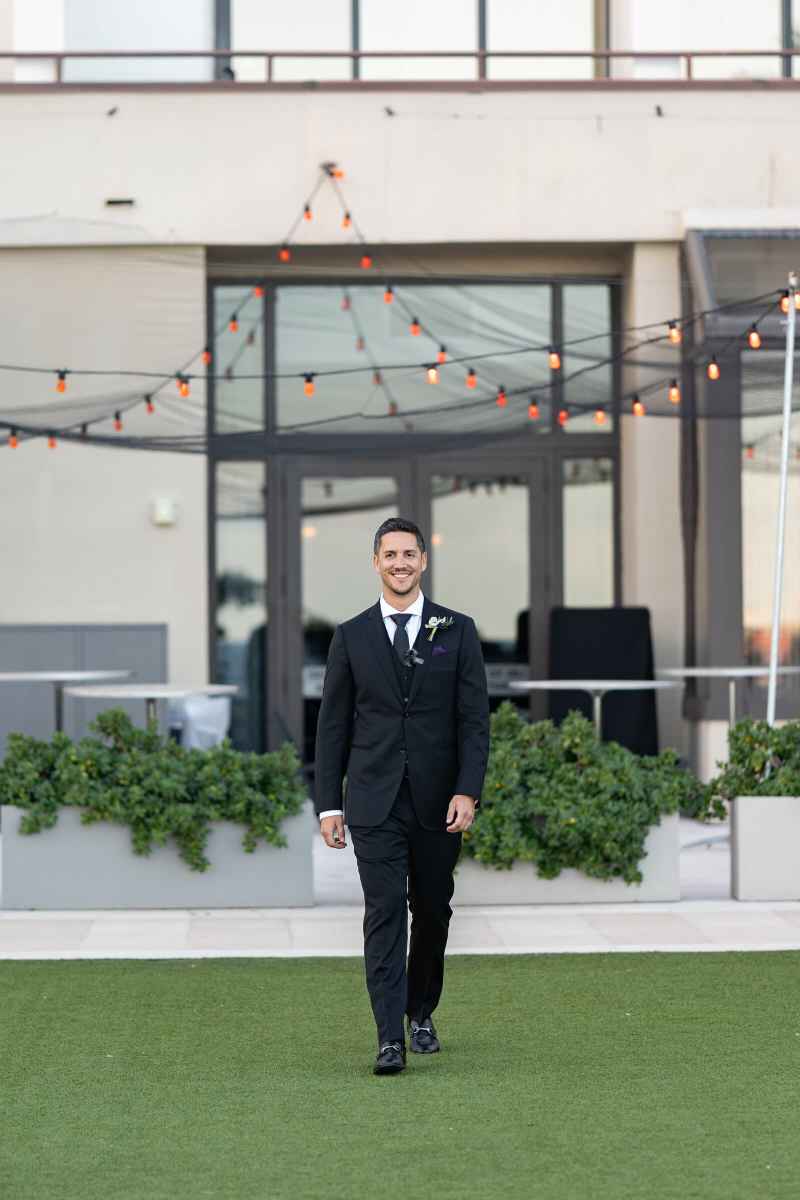 Groom processing up the aisle