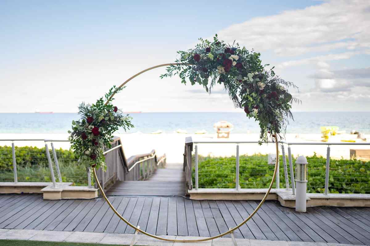 Outdoor ceremony at the Marriott Harbor Beach Resort & Spa