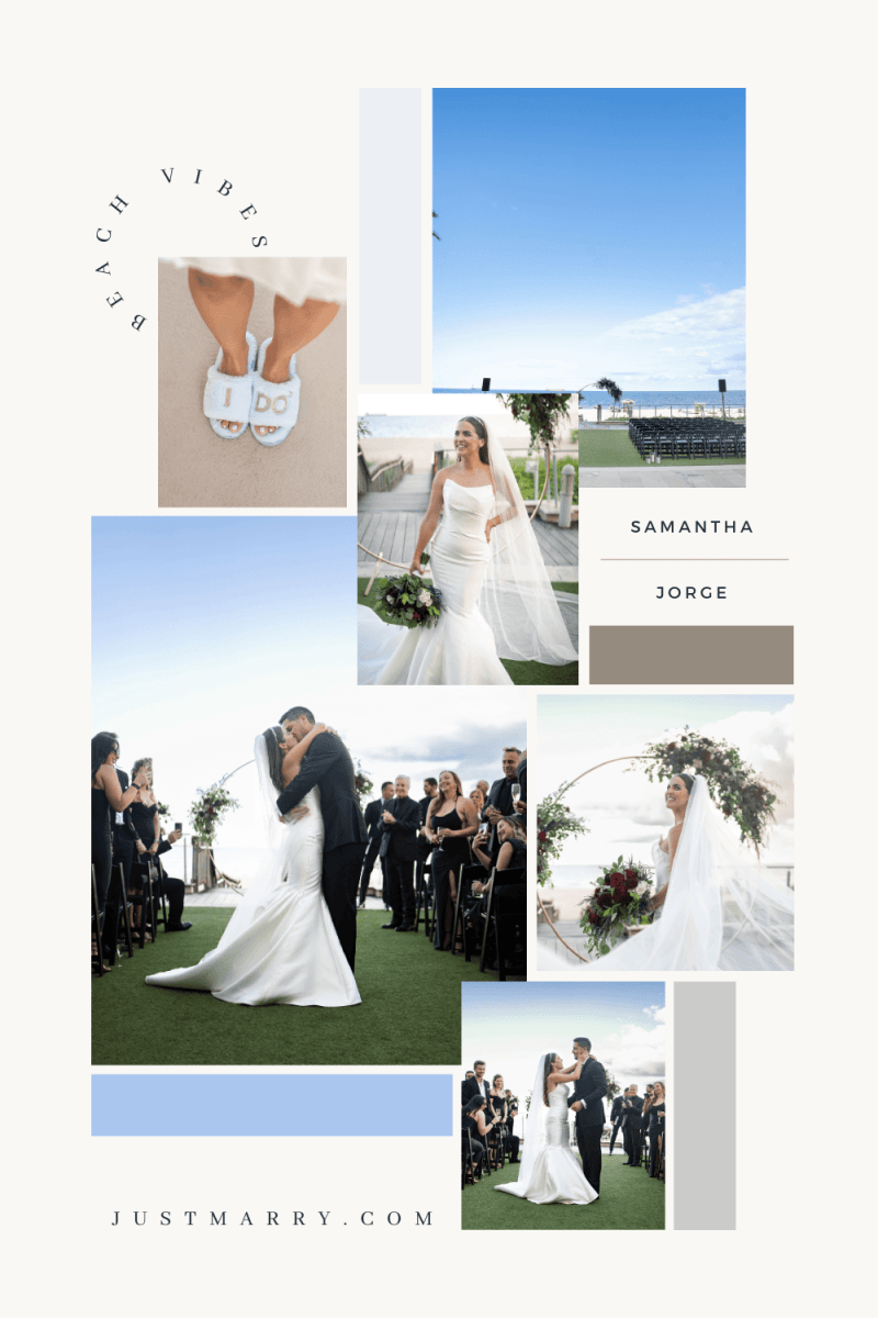 Pinterest Pin for a wedding at the Marriott Beach Resort Resort & Spa