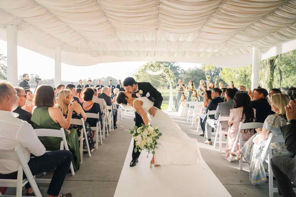 Wedding ceremony at Cypress Pointe at the Hyatt Regency Grand Cypress