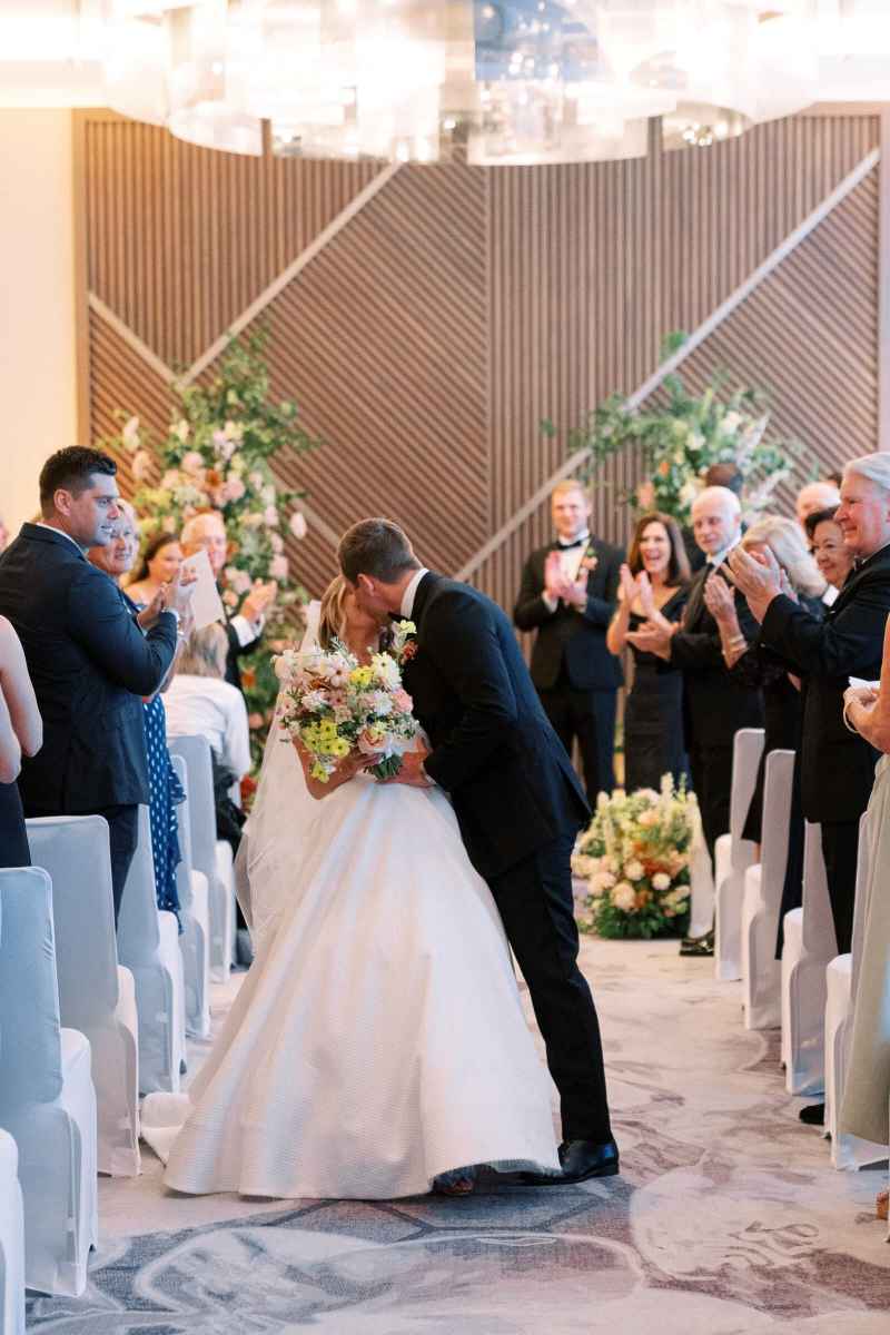 Wedding ceremony in the Oasis Ballroom at the WDW Swan Reserve